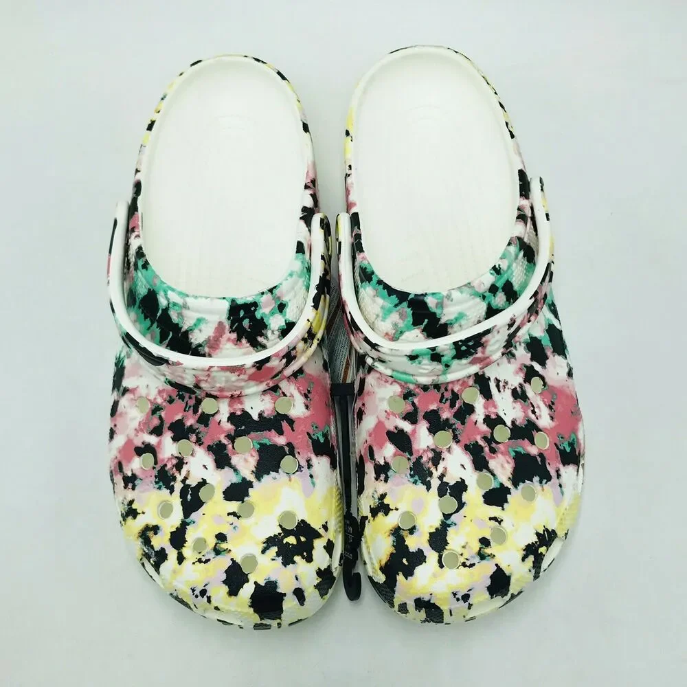 Crocs Men's 12 Classics Tie Dye Mania Clog Green Pink Yellow NWT